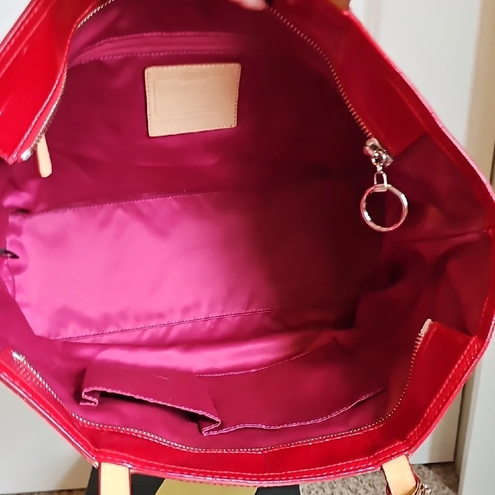 Coach 2011 Red Patent Leather Tote